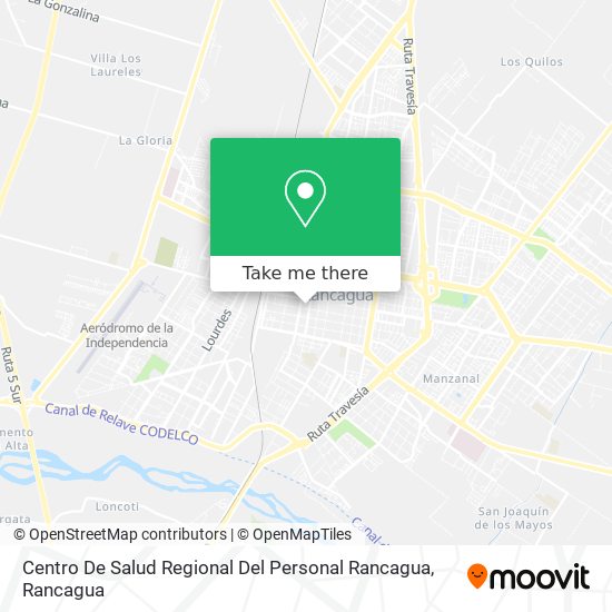 Centro De Salud Regional Del Personal Rancagua map