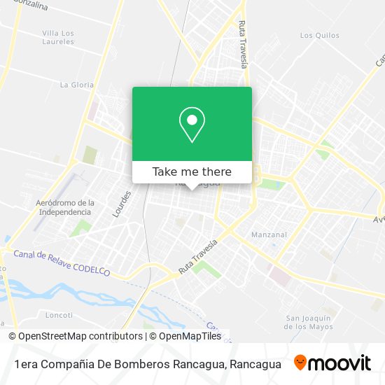Mapa de 1era Compañia De Bomberos Rancagua