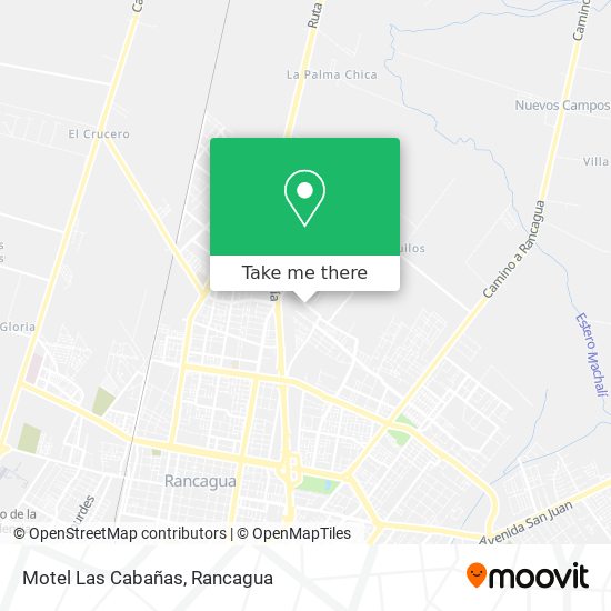 Motel Las Cabañas map