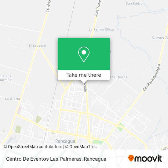 Mapa de Centro De Eventos Las Palmeras