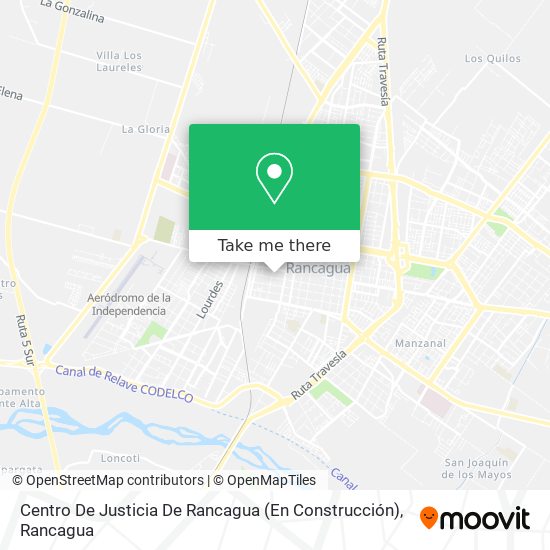 Centro De Justicia De Rancagua (En Construcción) map