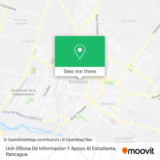 Mapa de Uoh Oficina De Información Y Apoyo Al Estudiante