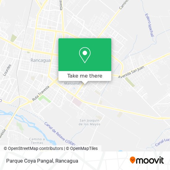 Parque Coya Pangal map