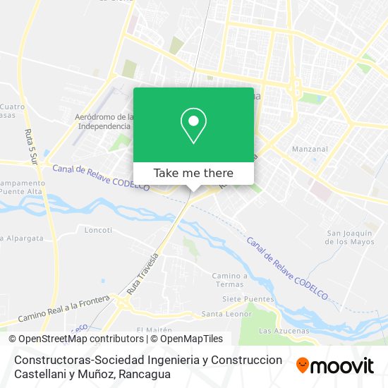 Constructoras-Sociedad Ingenieria y Construccion Castellani y Muñoz map