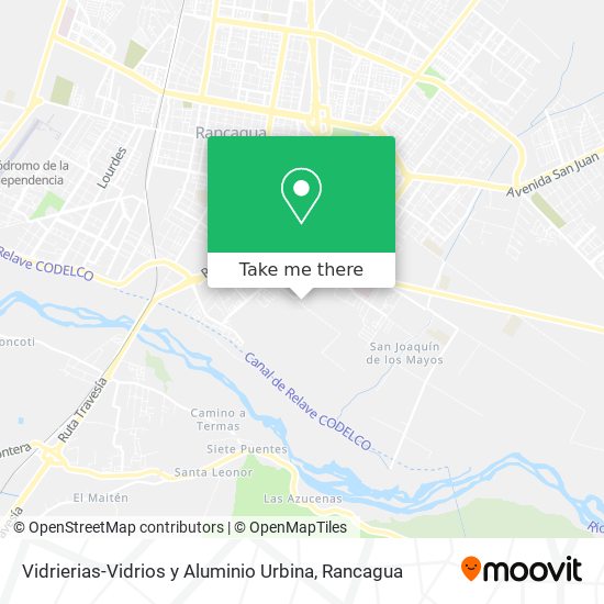 Vidrierias-Vidrios y Aluminio Urbina map