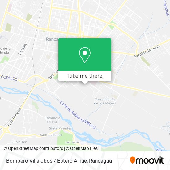 Bombero Villalobos / Estero Alhué map