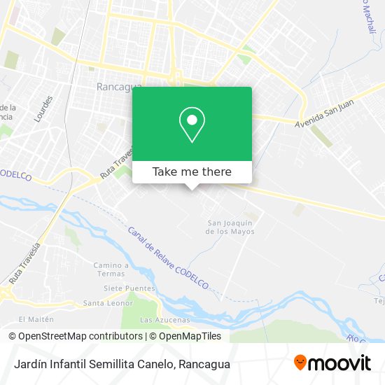 Jardín Infantil Semillita Canelo map