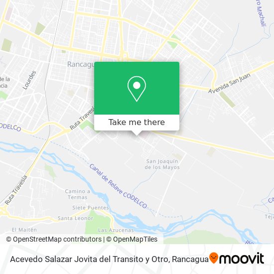 Mapa de Acevedo Salazar Jovita del Transito y Otro