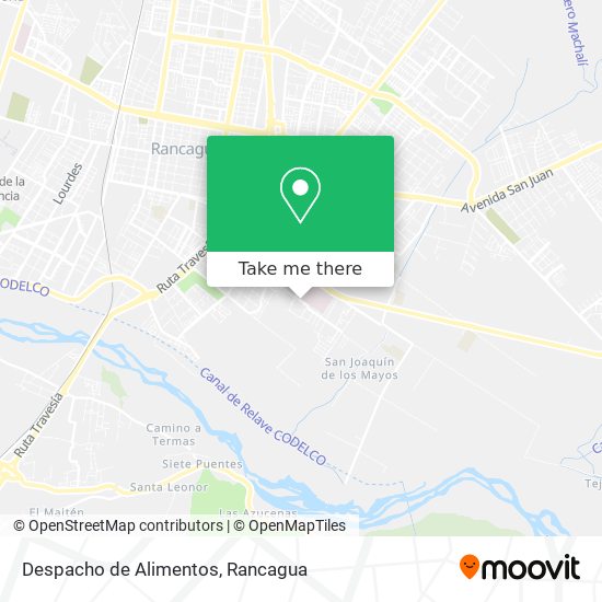 Mapa de Despacho de Alimentos
