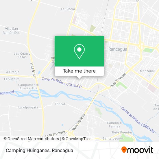 Camping Huinganes map