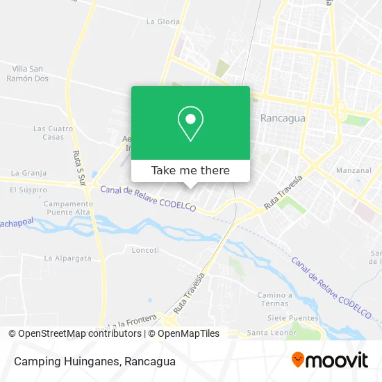 Camping Huinganes map