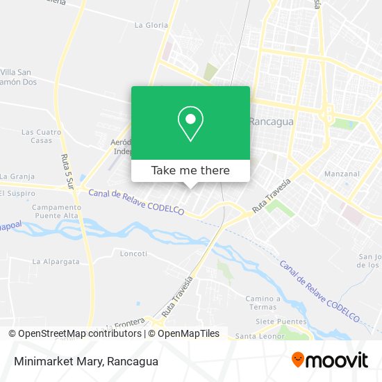 Mapa de Minimarket Mary