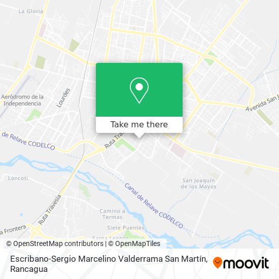 Escribano-Sergio Marcelino Valderrama San Martín map