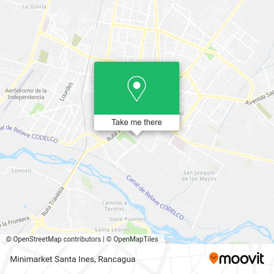 Minimarket Santa Ines map