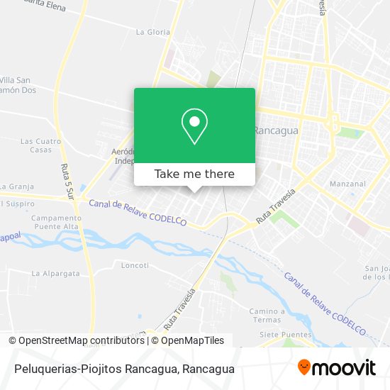 Peluquerias-Piojitos Rancagua map