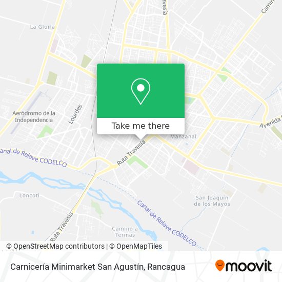 Mapa de Carnicería Minimarket San Agustín
