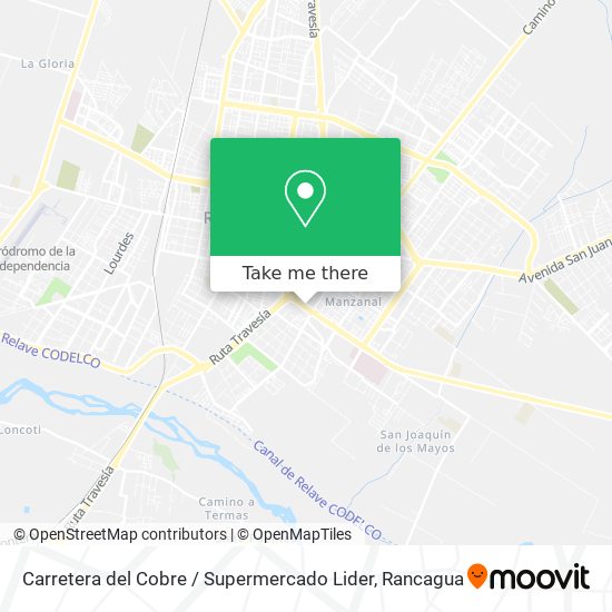 Carretera del Cobre / Supermercado Lider map