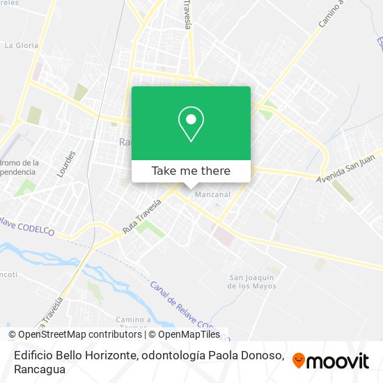 Edificio Bello Horizonte, odontología Paola Donoso map