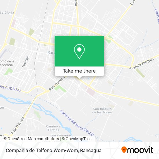 Mapa de Compañia de Telfono Wom-Wom