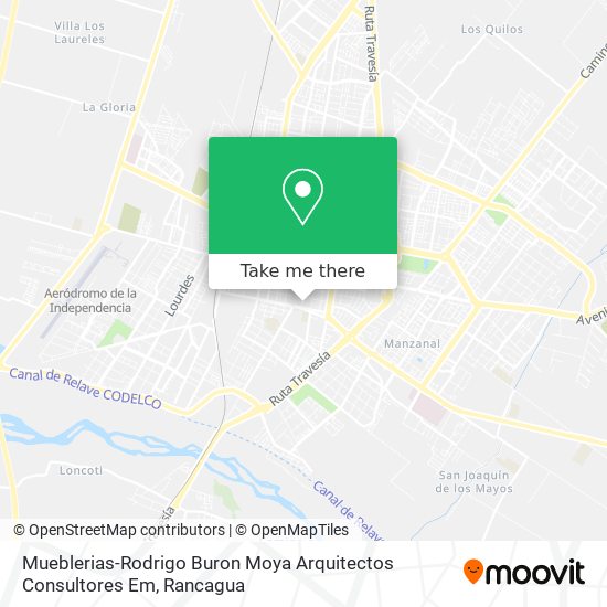 Mueblerias-Rodrigo Buron Moya Arquitectos Consultores Em map