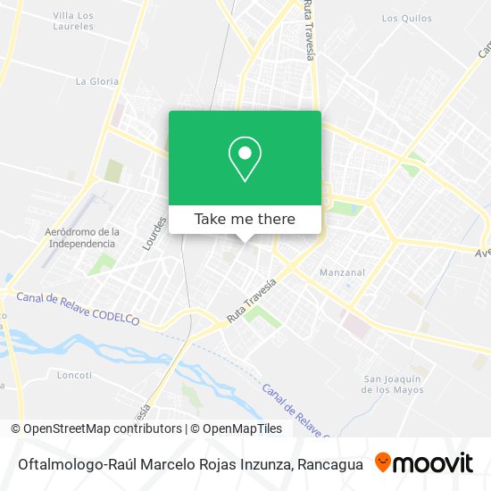 Oftalmologo-Raúl Marcelo Rojas Inzunza map