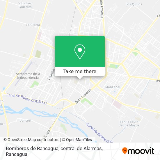 Bomberos de Rancagua, central de Alarmas map