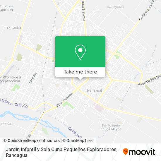 Mapa de Jardín Infantil y Sala Cuna Pequeños Exploradores
