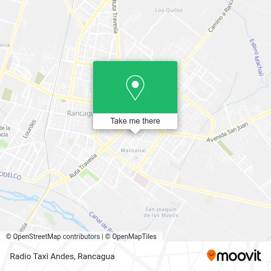Radio Taxi Andes map