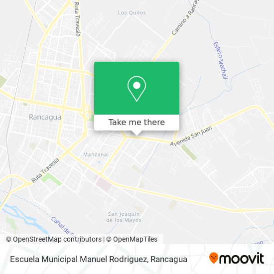 Mapa de Escuela Municipal Manuel Rodriguez