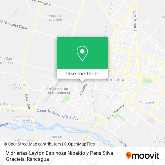 Vidrierias-Leyton Espinoza Nibaldo y Pena Silva Graciela map