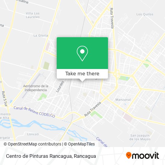 Mapa de Centro de Pinturas Rancagua