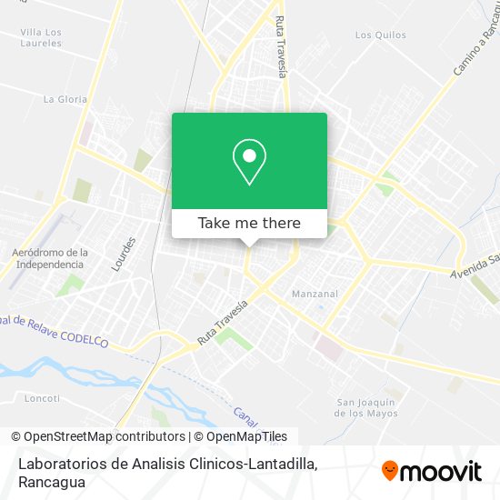 Mapa de Laboratorios de Analisis Clinicos-Lantadilla