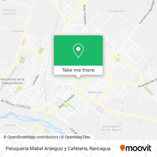 Peluquería Mabel Aránguiz y Cafetería map