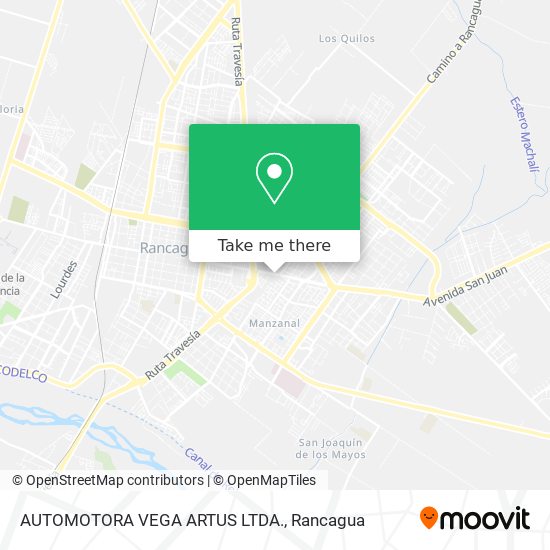 AUTOMOTORA VEGA ARTUS LTDA. map