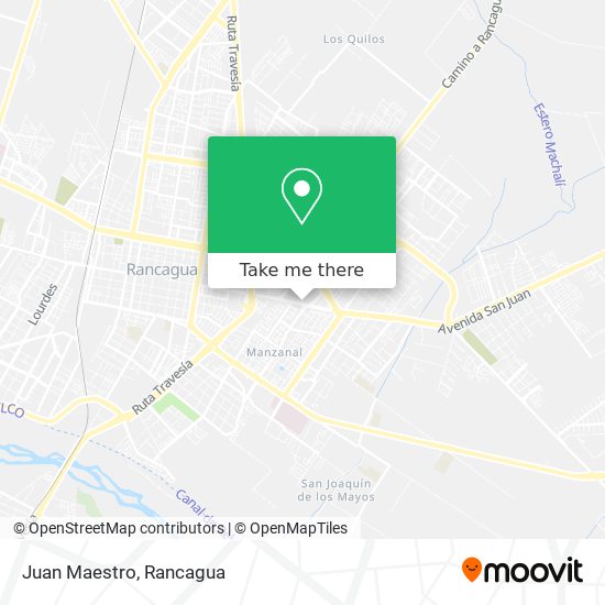 Mapa de Juan Maestro