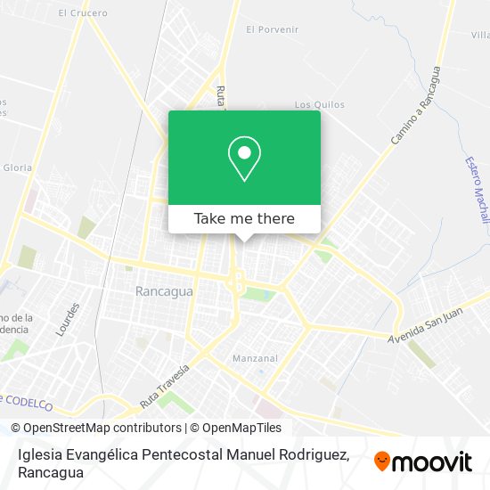 Mapa de Iglesia Evangélica Pentecostal Manuel Rodriguez