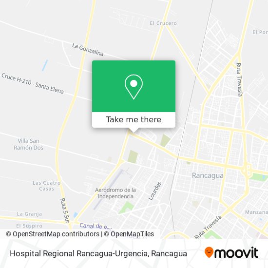 Hospital Regional Rancagua-Urgencia map