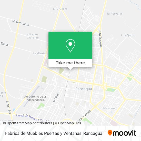 Fábrica de Muebles Puertas y Ventanas map