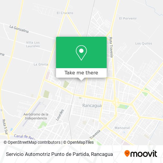 Servicio Automotriz Punto de Partida map