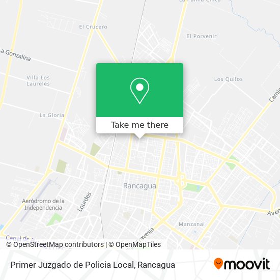 Mapa de Primer Juzgado de Policia Local