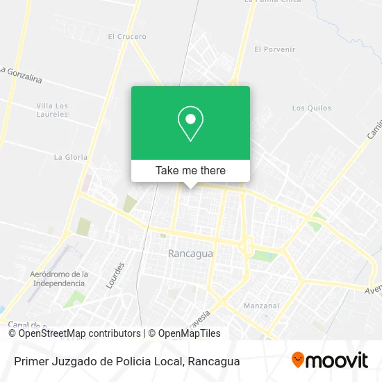 Primer Juzgado de Policia Local map