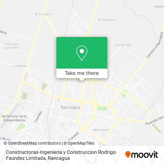 Constructoras-Ingenieria y Construccion Rodrigo Faundez Limitada map