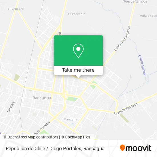 República de Chile / Diego Portales map