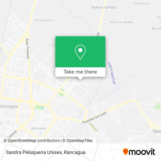 Mapa de Sandra Peluqueria Unisex