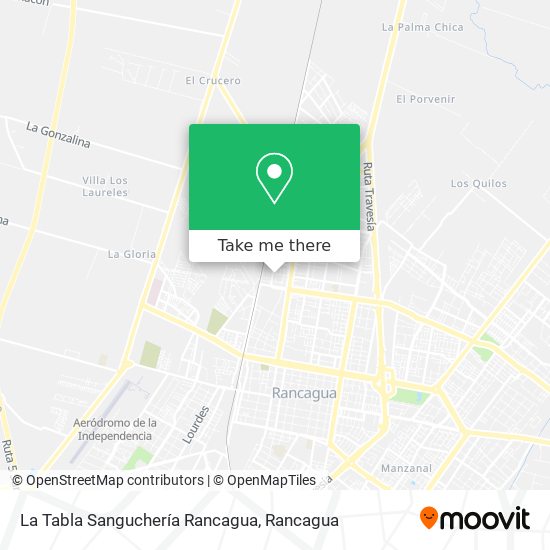 La Tabla Sanguchería Rancagua map