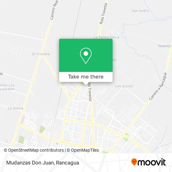 Mudanzas Don Juan map