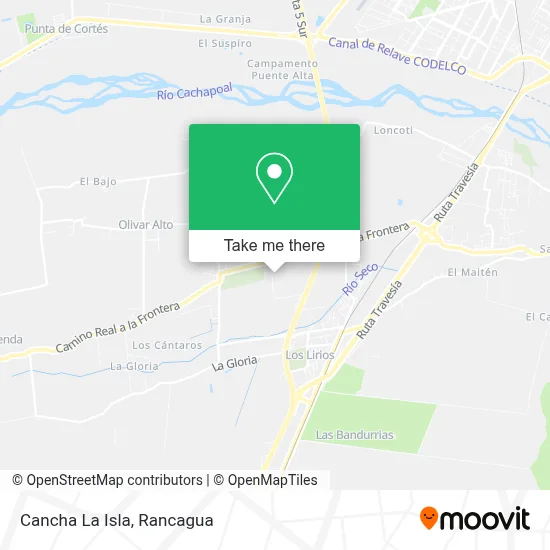 Cancha La Isla map