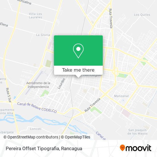 Mapa de Pereira Offset Tipografia