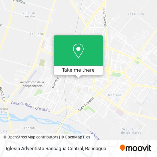 Iglesia Adventista Rancagua Central map