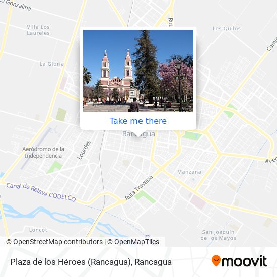 Mapa de Plaza de los Héroes (Rancagua)